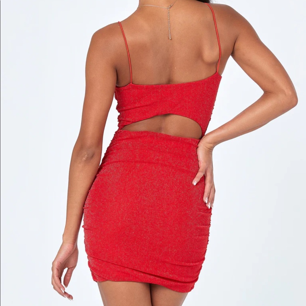 Princess Polly - Holiday Wishes Mini Dress Red